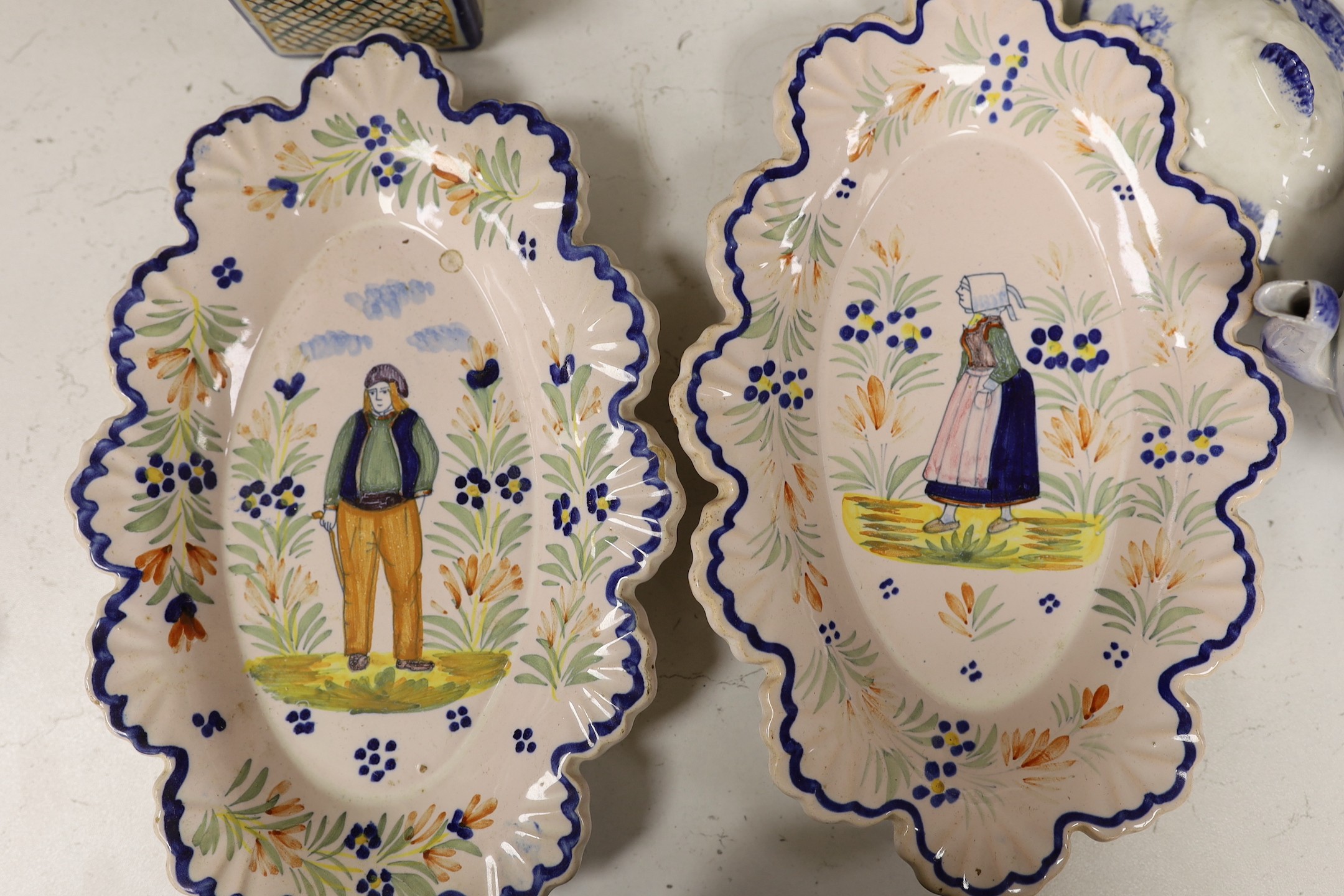 A group of 19th century ceramics including child's pottery
